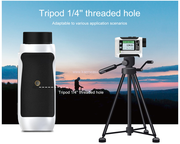 kaemeasu Rechargeable Laser Rangefinder Voice Golf Range Finder LCD Display Telescope With Side Screen J1200