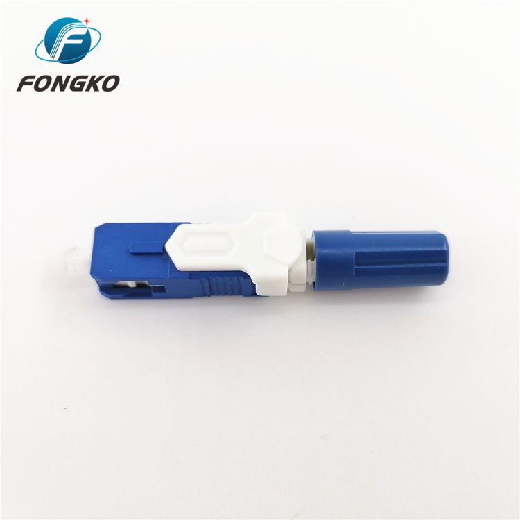 FONGKO Splice SC APC Fast Connector , Hot Melt Fiber Optic Quick Connector