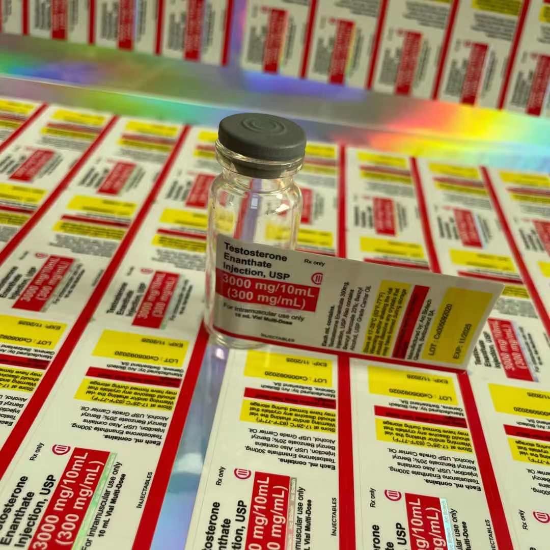 Anti Fake Pharmaceutical Bottle Labels , 30x60mm Adhesive Sticker Labels