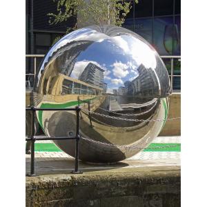 Festivals Inflatable Event Mirror Ball With Sliver Color , Inflatable Mirrored