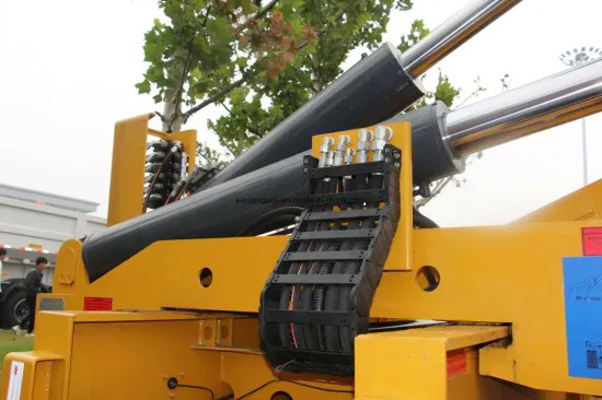 37tons 40ft Container Self Side Loader Side Lifting Container Semi Trailer with Hydraulic Crane