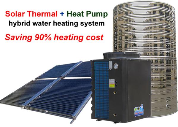 Non Pressurized Solar Heat Pump Water Heater , Solar Thermal Water Heater 4.0