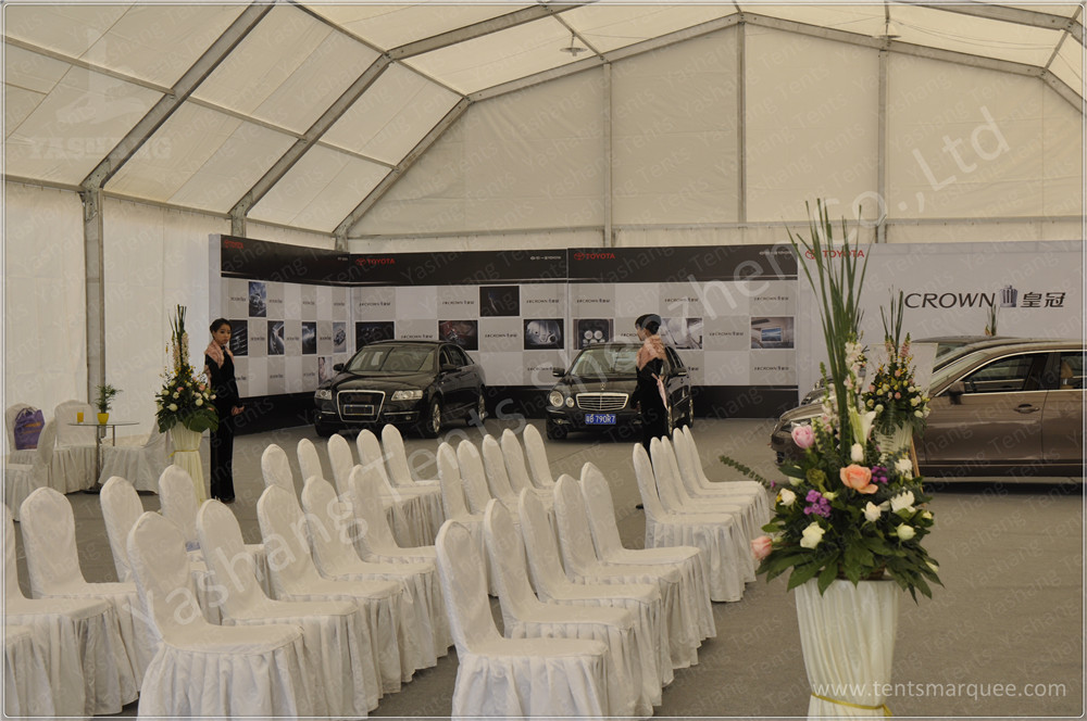 Professional 15X40 M Double Pitch Car Show Outdoor Exhibition Tents Environmentally Friendly