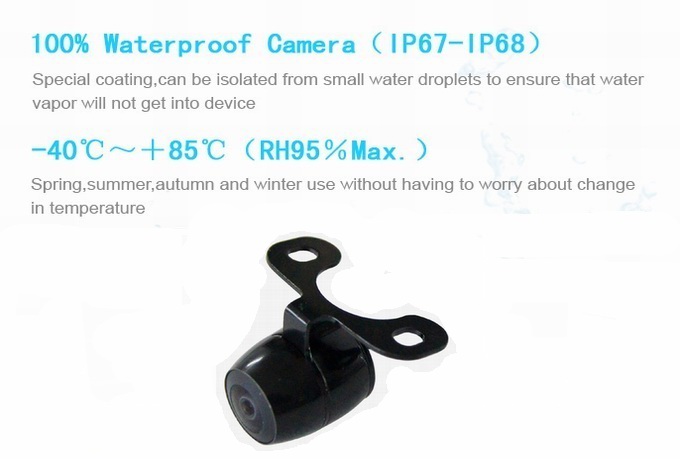 Ouchuangbo Car Backup Wide Viewing Angle Waterproof for Universal Camera OCB-C3216