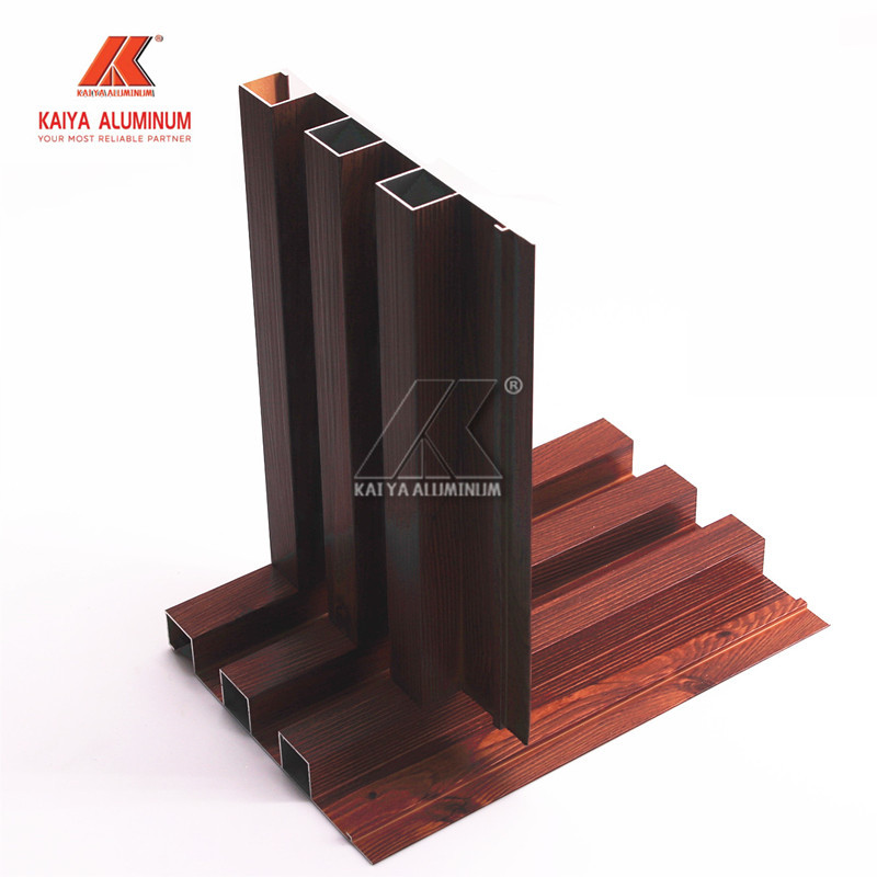 3d Simulating Wood Grain U Shaped Aluminum Profile For Ceiling