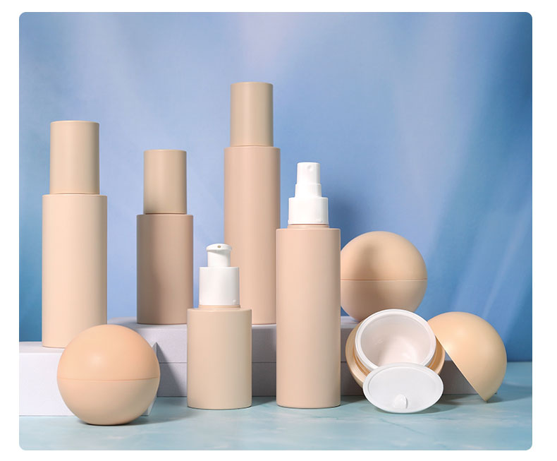 Round Shape 50ml Cosmetic Bottles Customized PETG Cream Jar Skincare Packaging With SCREW CAP