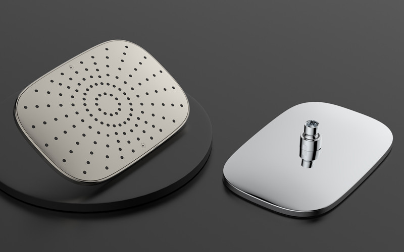 Sleek And Functional Bathroom Showers Head Hot Cold Water For Family
