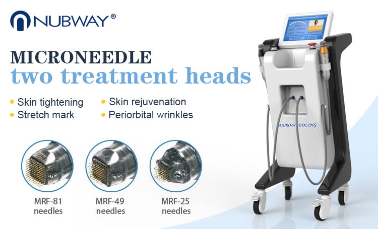 Fractional Infini RF Stretch Mark Radio Frequency Micro Needle Machine Mesotherapy With Two Treatment Heads