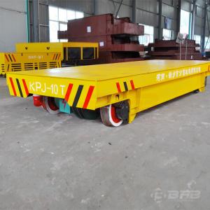 China AC Motor Material Transfer Carts , Drive Cable Reel Dump Rail Transfer Trolley on sale