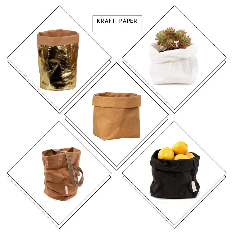  Reusable Foldable Waterproof Washable Kraft Paper For Storage Bag 150cm * 110yard