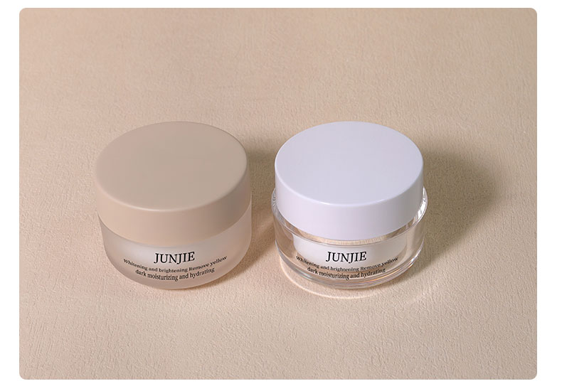 Customize Screw Top Lids 50g Empty Cosmetics Cream Jar for Sunscreen Cream and Luxury Face Body Cream Packaging
