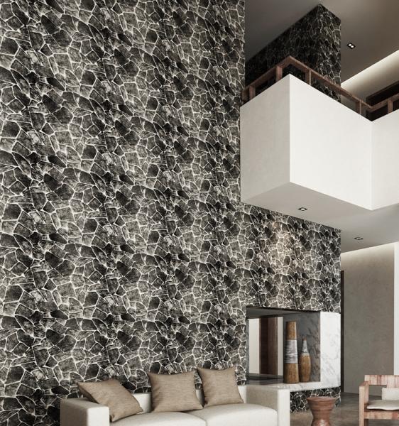 Performance Wallpaper PVC 3D waterpoof Moistureproof Contemporary foam