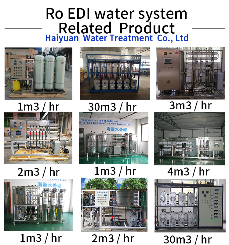 Demineralised EDI Unit For Water Treatment Purification System 1TPH