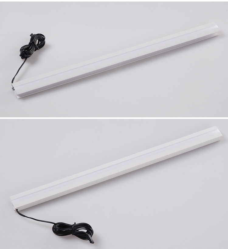 Aluminium Profile LED Glass Clip Light Kitchen Wardrobe 5-10mm Glass