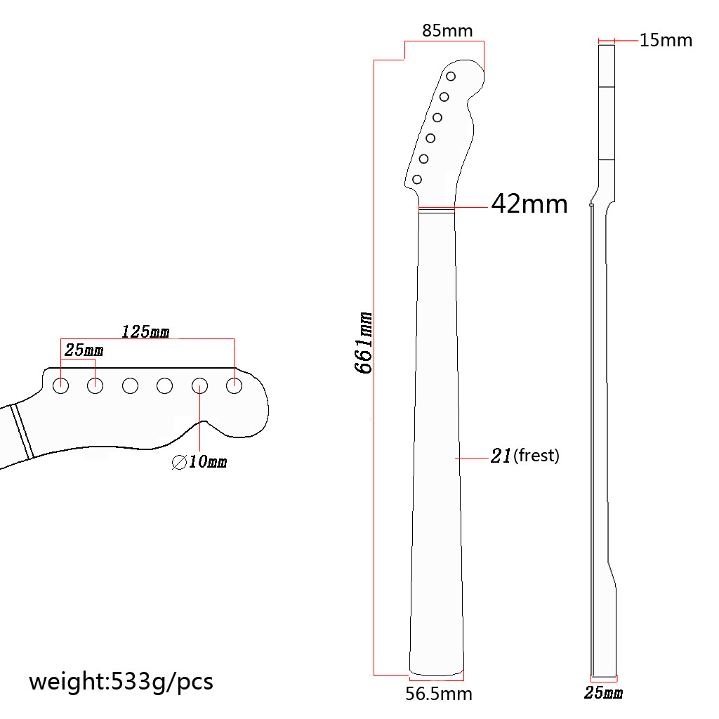 Tiger Flame Maple Guitar Neck Replacement Fender Stratocaster Maple Neck Abalone Dots Adjustable Truss Rod