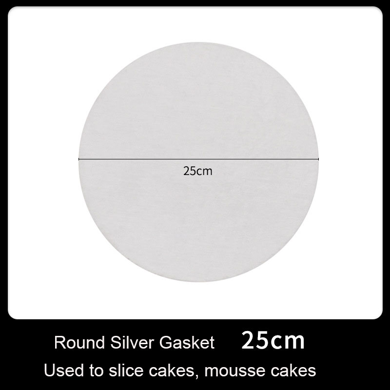 Direct Exquisite Food Grade Circle Cardboard Cake Paper Boards Round Silver Base Tray