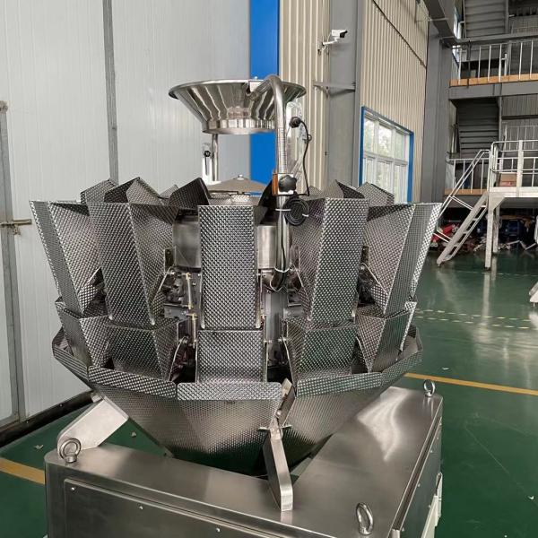 10 Heads 1.6l 2.5l Hopper Dimple Weighing Scale For Seafood Frozen Foods