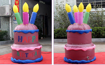 Inflatable chocolate birthday cake air model simulation food inflation model product simulation advertising gas mold cus