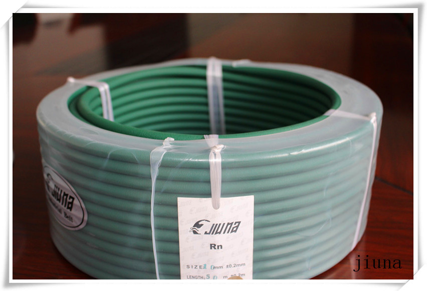 Smooth Green Pu Round Belt For Rough Transmission Machine , Easily Connected