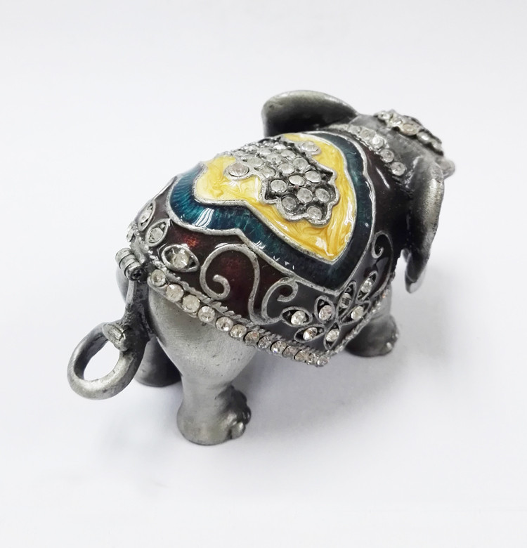 Elephant jewelry box rhinestone animal gift box for jewelry wedding gift