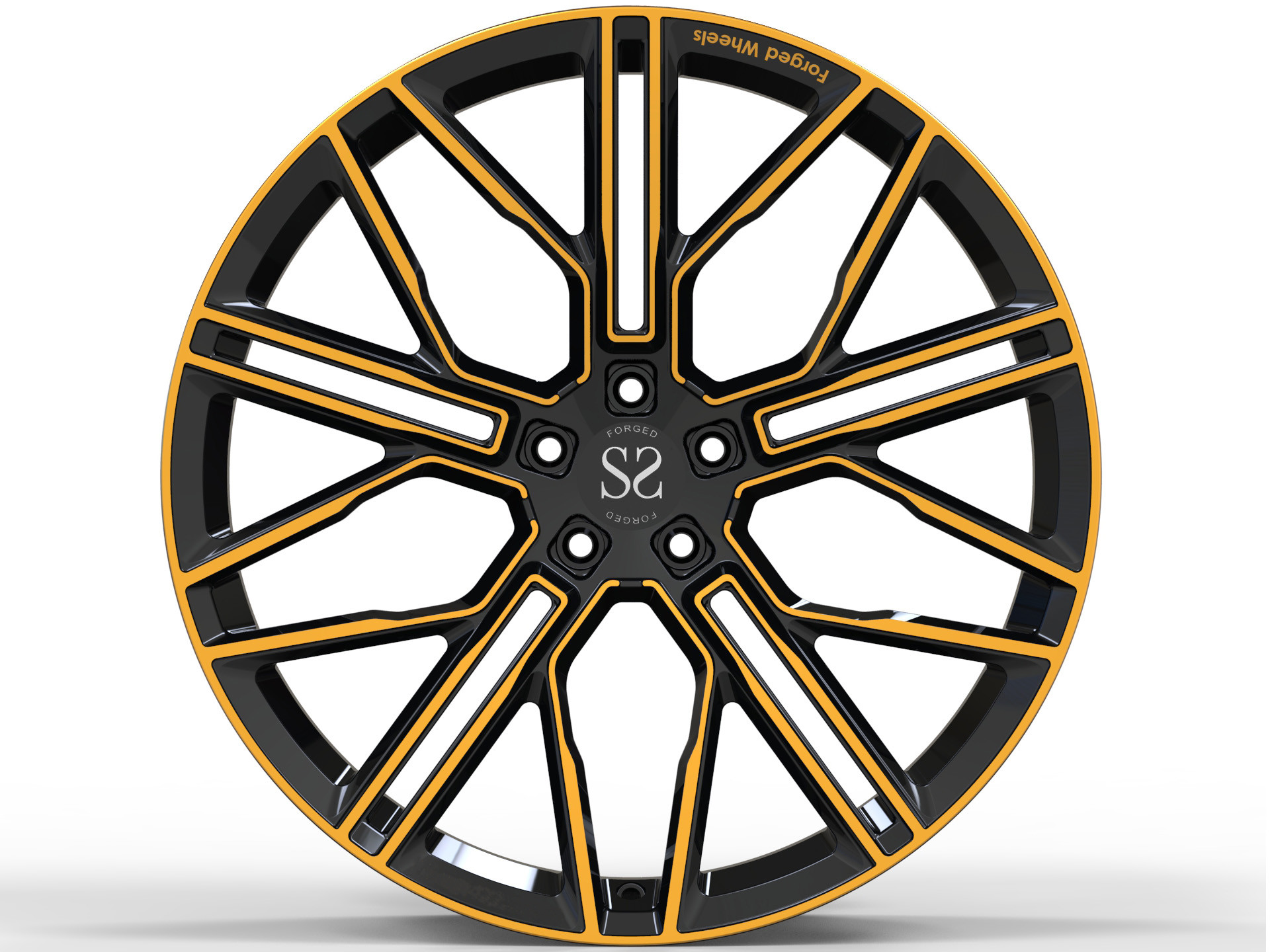 Alu Alloy A6061 T6 1 Piece Forged Rims For Ford Mustang 22 Inch