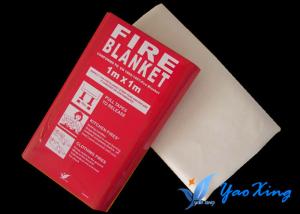 China Soft Silicone Coated Fire Blanket  / Welding Protection Blanket Easy To Carry on sale