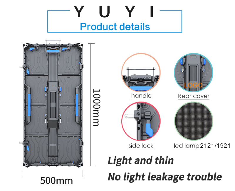 Rental Indoor LED Panel Display P1.5 P1.9 P2.5 P2.6 P3.91 P4.81 With 2121 LED Chip