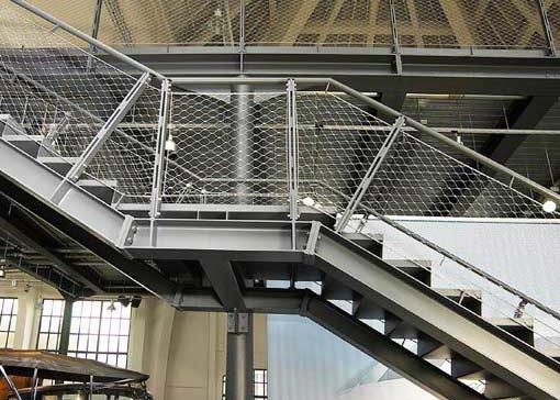 20x20mm Plain Weave Metal Stainless Steel Wire Rope Mesh