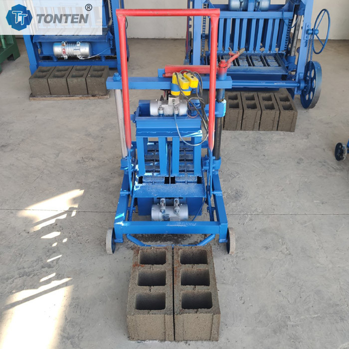 2-45 Manual Small Mobile Brick Making Machine Concrete Molding Machine