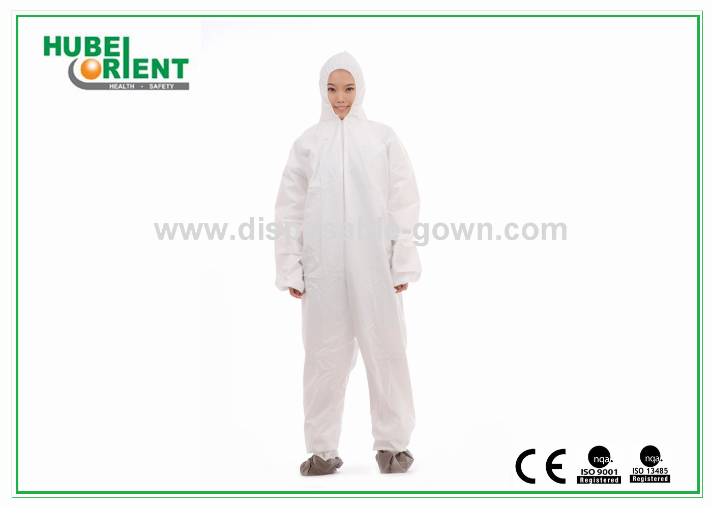 Polypropylene SMS Microporous Disposable Protective Coveralls
