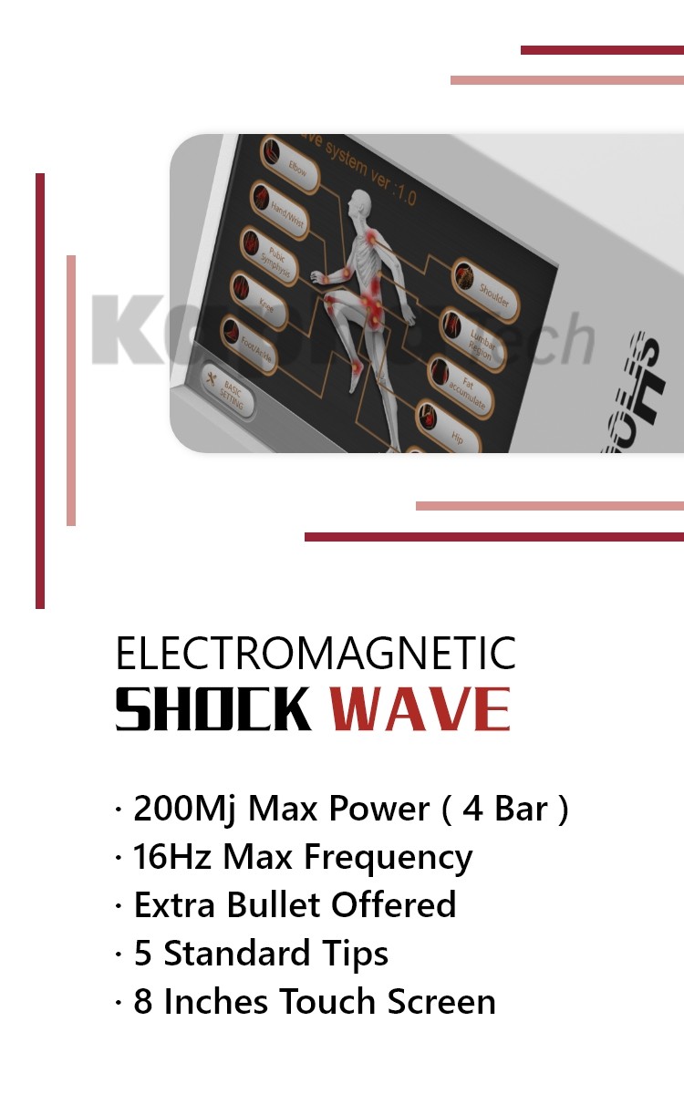 10 Bar lithotripsy Protable Lithotripsy Machine ESWT Radial Shockwave Therapy Machine For Physiotherapy
