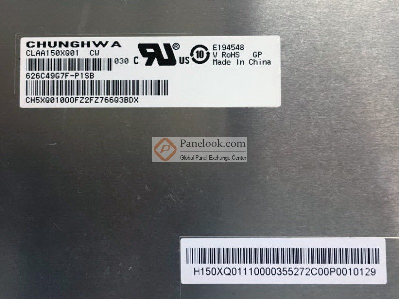 450CD/M2 20 Pin Industrial LCD Display 1024*768 Pixels CLAA150XQ01CW CPT 15"