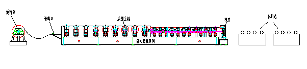 Downspout Downpipe Roll Forming Machine / Steel Pipe Manufacturing Machine
