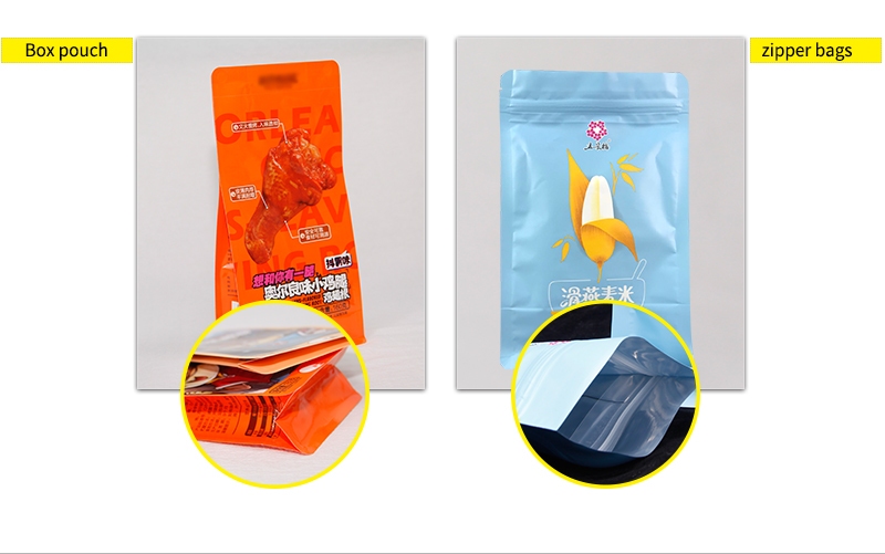 Biodegradable Foil Ziplockk Packaging Bag Waterproof Food Moisture Proof Plastic Bags