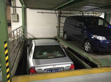Steel Structure Underground Car Parking Systems 4 Layers Hydraulic Car Parking