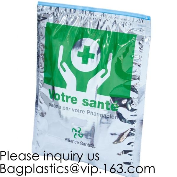 Zip Lock Foil Thermal Sandwich Bags, Reusable Insulated Easy Closure Hospital