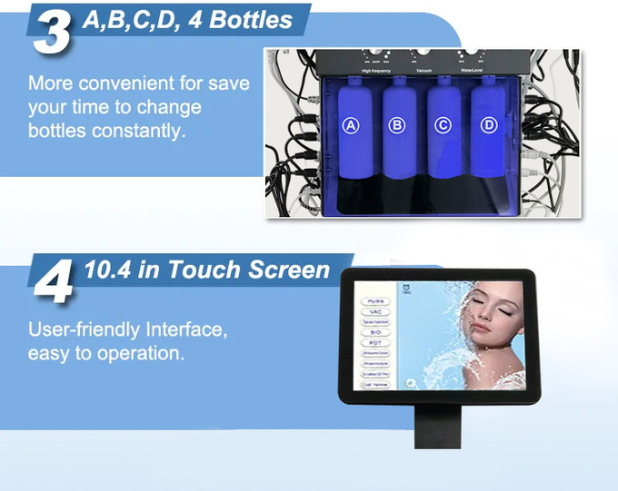 14 In 1 Microdermabrasion Machine Aqua Peeling Hydro Oxygen Facial Diamond Dermabrasion Machine