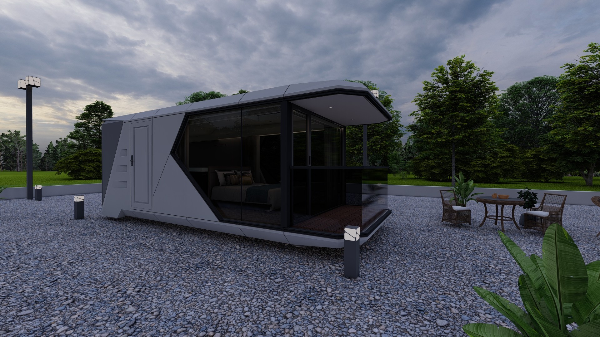 Space Capsule House for Core Scenic Spots Affordable and Solution from and Durable Prefabricated Building