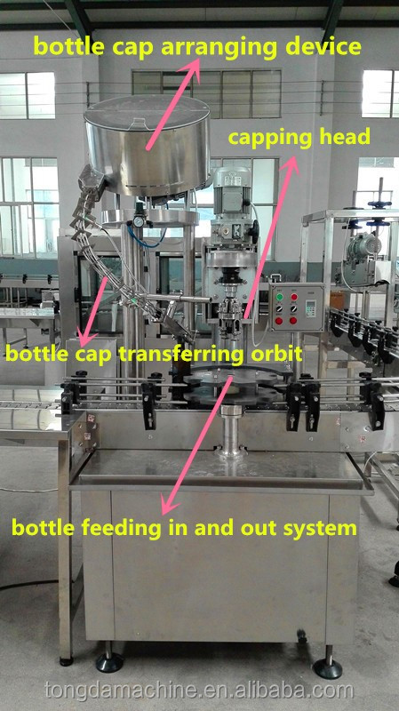 capping machine for glass bottle, aluminium cap sealer for small bottling plant