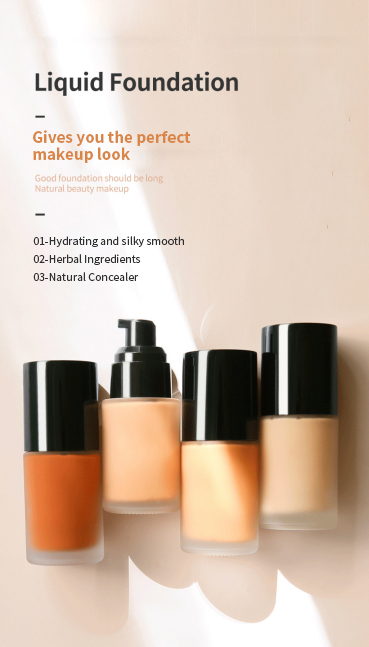 OEM/ODM Wholesale Face Liquid Foundation Base Long Lasting Makeup Water High Quality Makeup Foundation