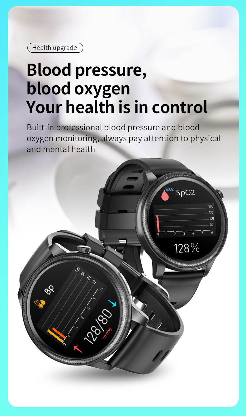 HL31 Smart Watches BT4.2 40MHz Round Weather Record Sleep Time 160KB RAM