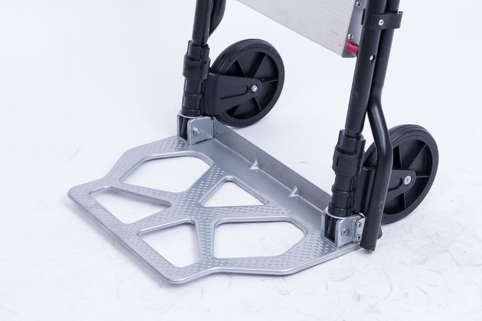 3 Steps Multifunctional Folding Ladder Trolley with Two Wheels