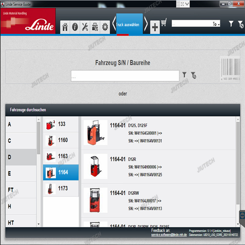 CF19 Laptop For LINDE BT CanBox 3903605141 Pathfinder LINDE Forklift Linde CanBox BT USB Truck Diagnostic Tool