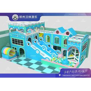 Toddler Ocean Theme Indoor Playground With Slide And Obstacles