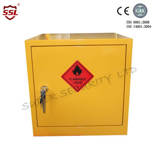 Solid Seam Welded Hazardous Storage Cabinet with Adjustable Shelves and Security