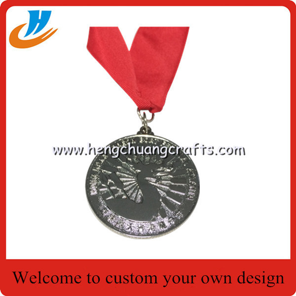 Sports medal,gold award medal/foot ball match medals with ribbon