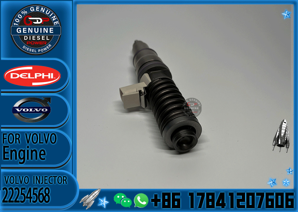 4 Pin Injector Diesel Fuel Injector 22254568 7422254568 85002180 85020180 For Volvo MD13 EURO 6