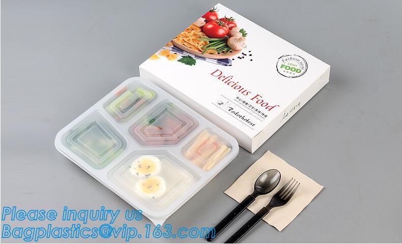 Meal Prep Containers Free Sample Bento Lunch Box Biodegradable Food Container Plastic Wheat Straw Lunch Box bagplastics