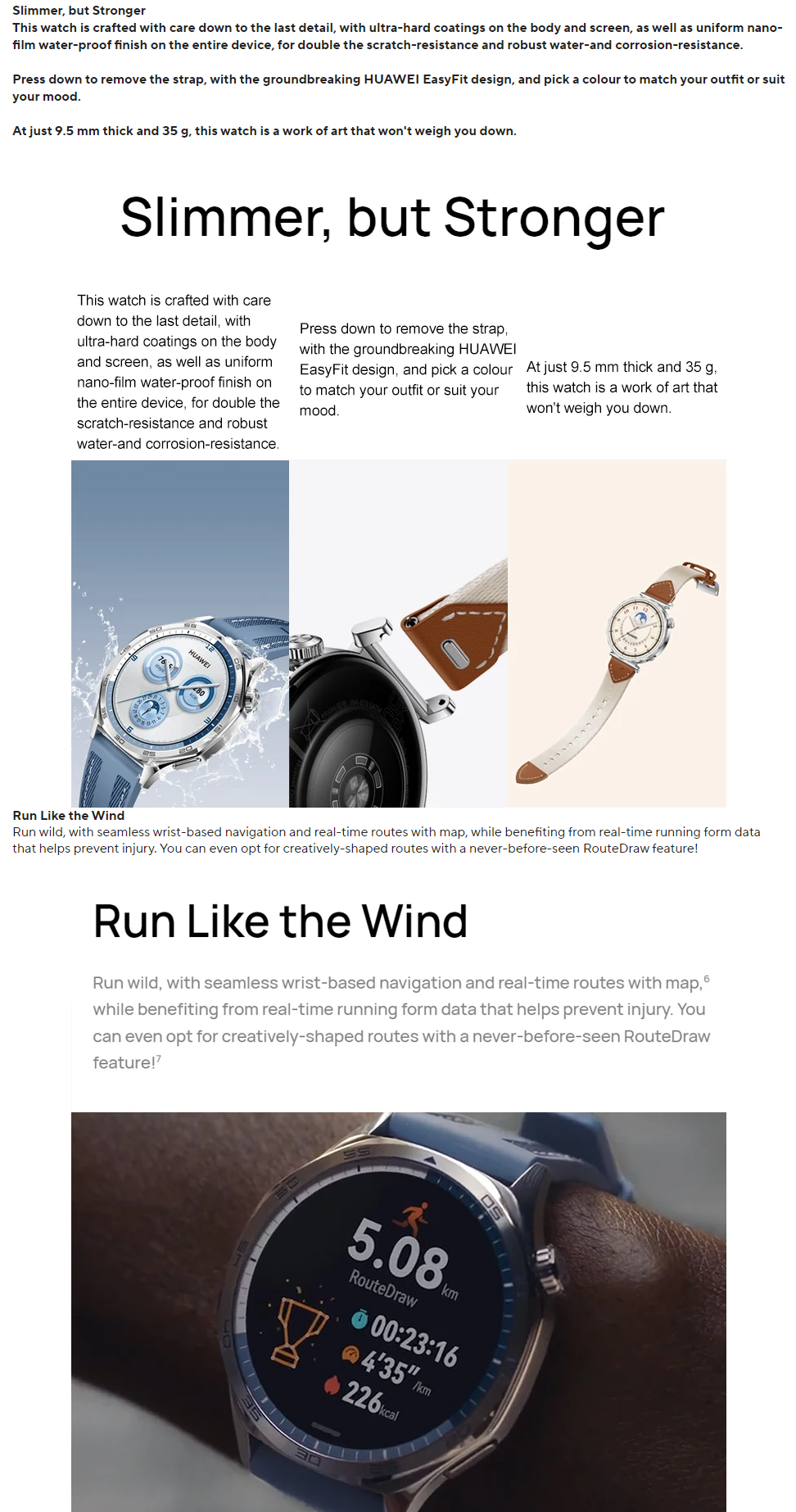 2024 Hot Hua Wei WATCH GT 5 Smart Watch 1.32 Inches AMOLED Color Screen Tracker Health Monitor Sport Watch