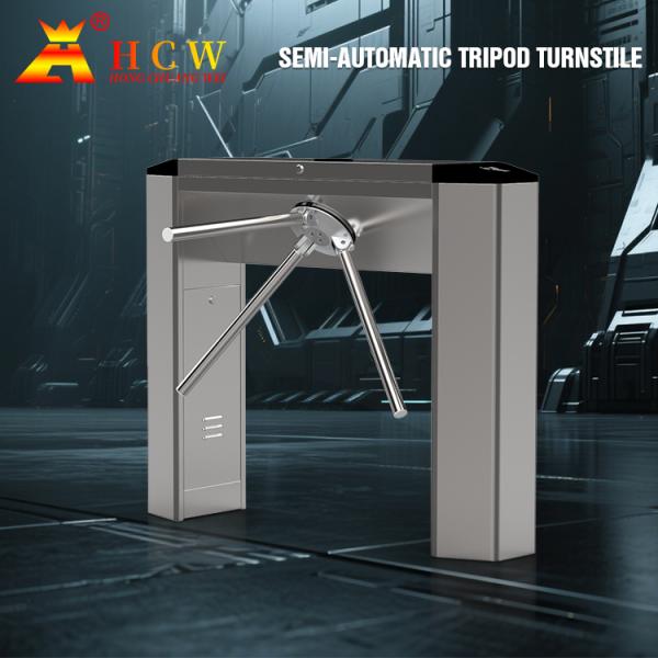 AC220V±10% Tripod Turnstile Gate with QR Code Ticket and -25℃ to 70℃ Working